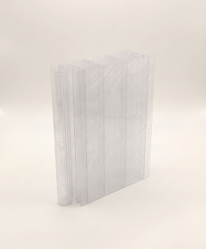 Cristal Transparente Com Fibra